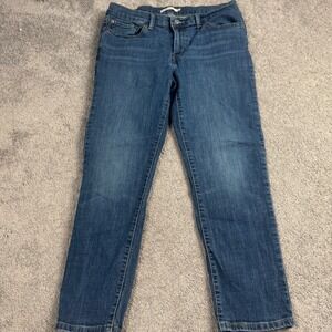 Women's Straight Leg Jeans - Blue
